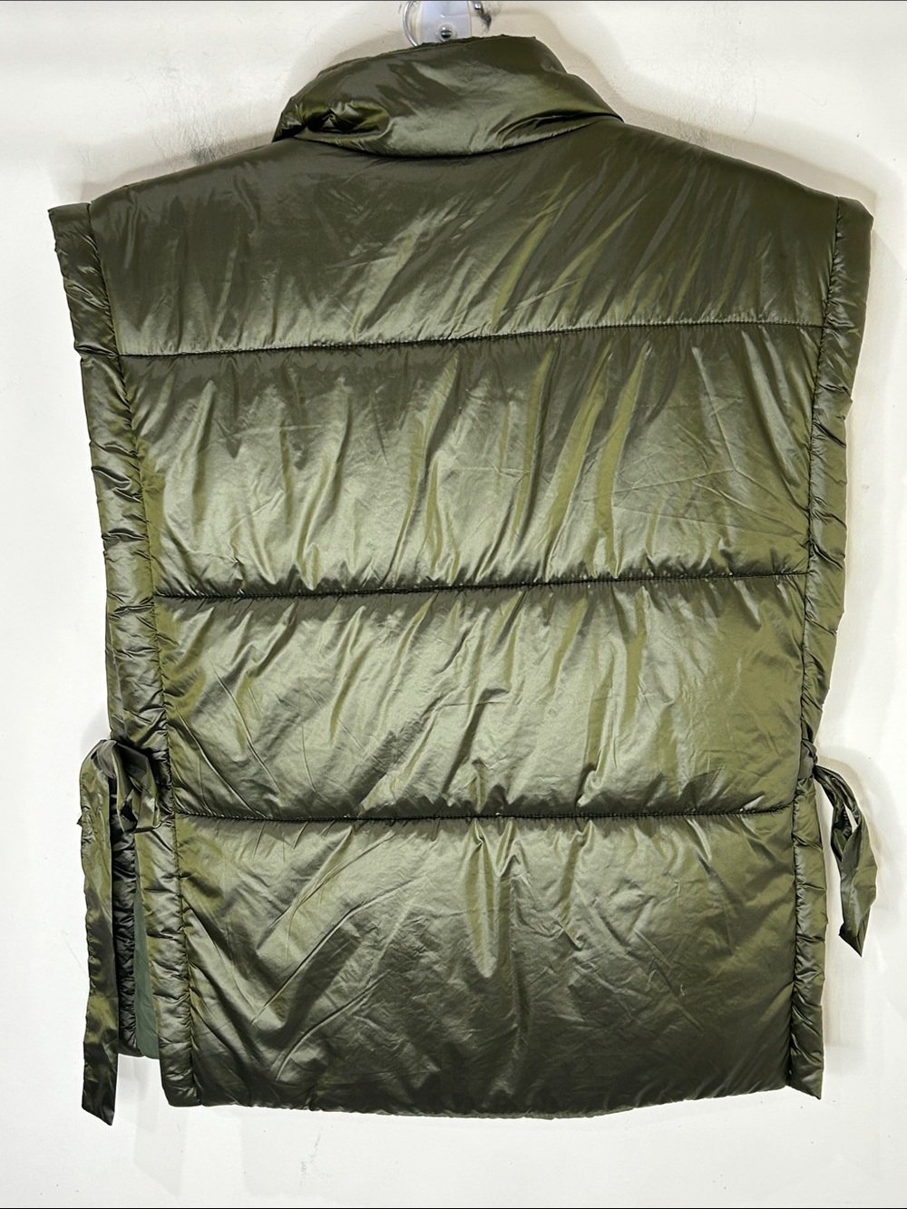 ANTHROPOLOGIE PILCRO Packable Puffer Vest Olive Green One Size - Picture 5 of 15